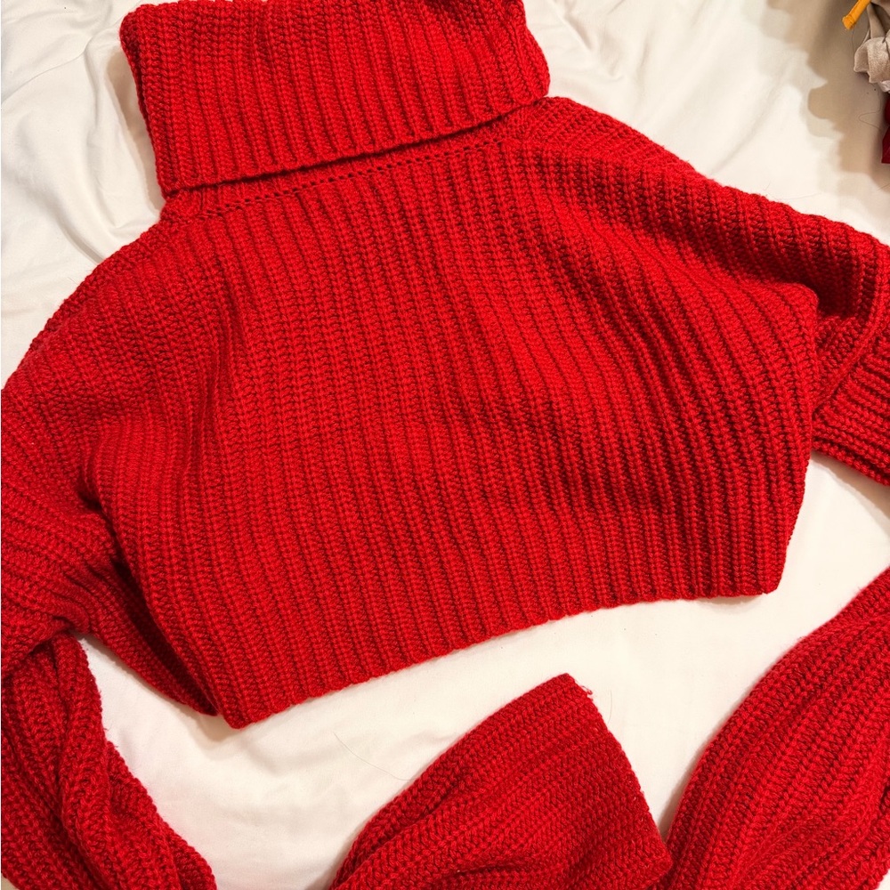 Forever 21 Cozy Red Turtleneck Sweater 😍